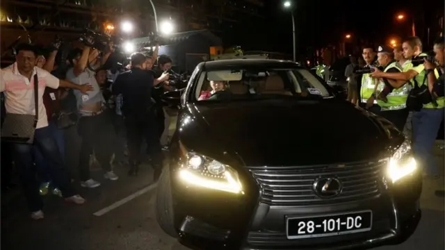 North Korean official vehicles are hospital in Kuala Lumpur (16 Feb 2017)