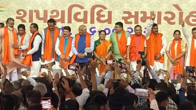 ગુરુવારે ગુજરાતના નવા મંત્રીમંડળનો શપથવિધિ સમારોહ યોજાયો હતો