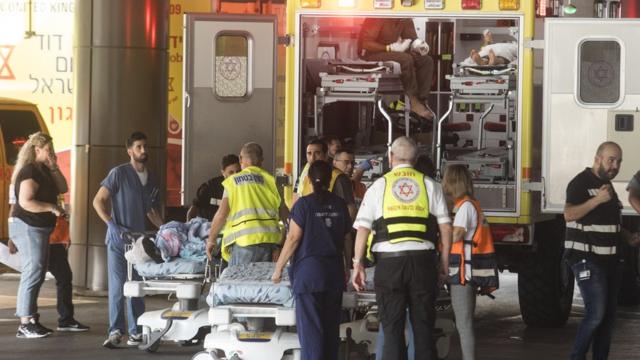 逾千以色列人受傷送院，其中數十人情況危殆