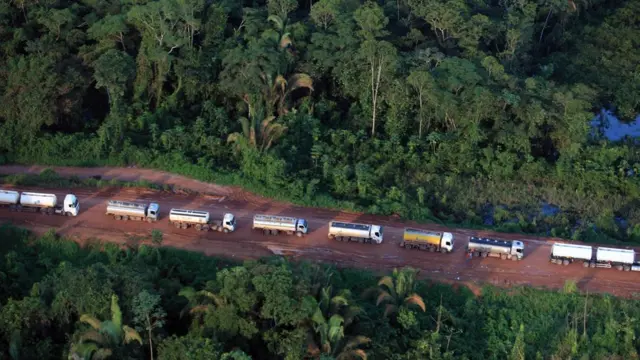 Trecho da BR-163 no Pará