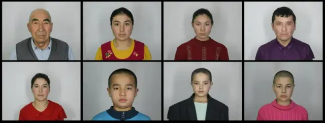 Ота оналари билан бирга болаларнинг ҳам суратлари олинган