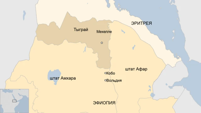 Карта Эфиопии