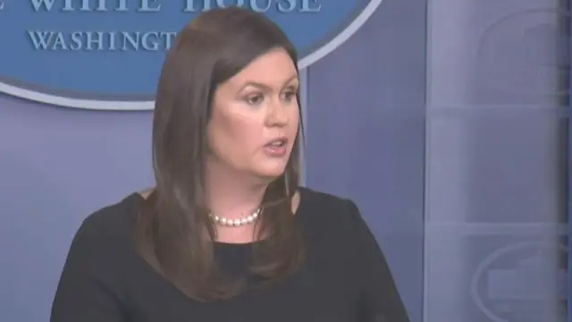 வெள்ளை மாளிகை செய்தி தொடர்பாளர் சாரா சான்டர்ஸ்