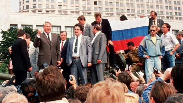 Ельцин на танке 19 августа 1991 года