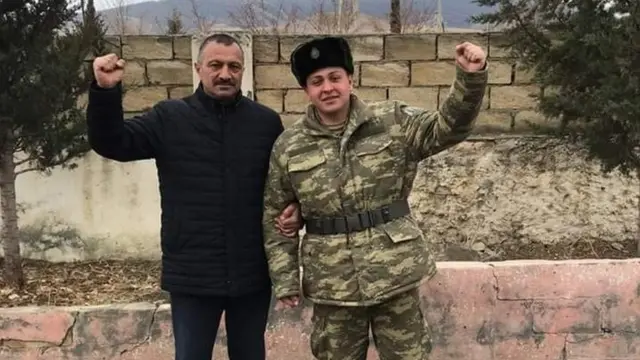 Tofiq Yaqublu və oğlu Rəhim Yaqublu