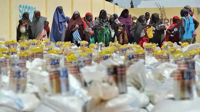 Распределение гуманитарной помощи в Сомали