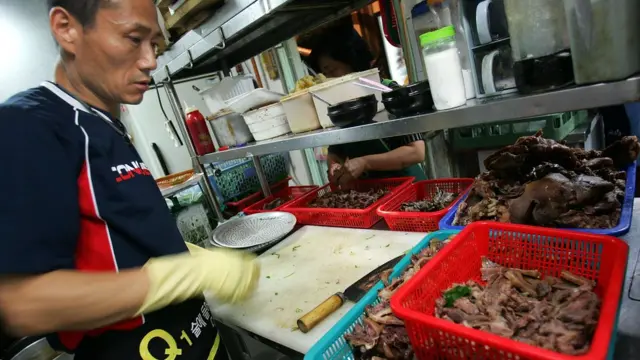 Dog meat na traditional dish for Korea e start long-long time ago from di Samkuk period (period of di three kingdoms BC 57 - AD 668)