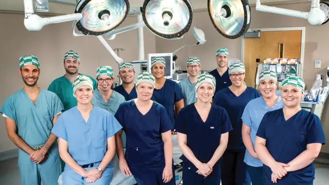His Surgical Team at the University of Alabama at Birmingham