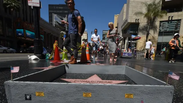 Muro en la estrella de Trump