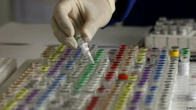 DNA banks, symbolic image