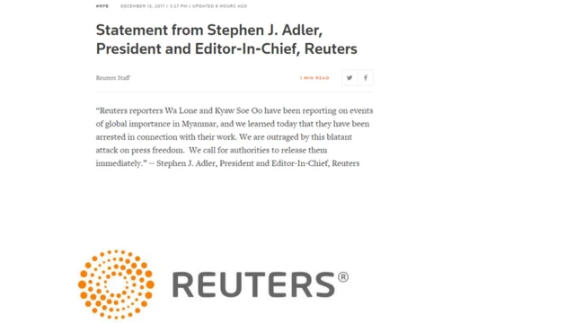 ရိုက်တာ သတင်းဌာနဘက်က ပြင်းပြင်းထန်ထန် ဝေဖန်