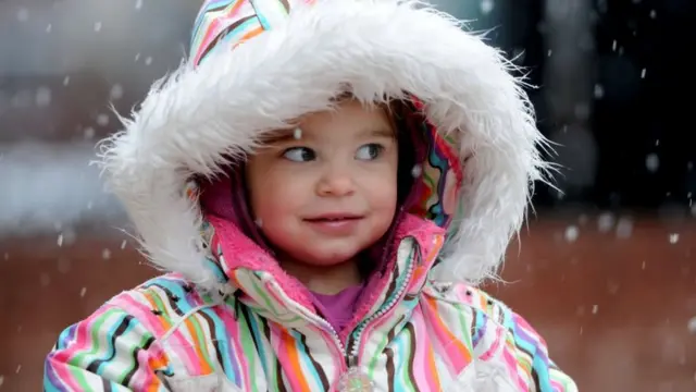 Mila Makovec a los 2 años.