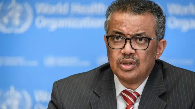 World Health Organization Director General Tedros Adhanom Ghebreyesus