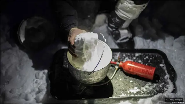 बर्फ़ में जीवन