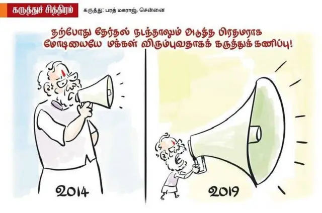 தி இந்து (தமிழ்) இணையத்தில் வெளியான கார்டூன்