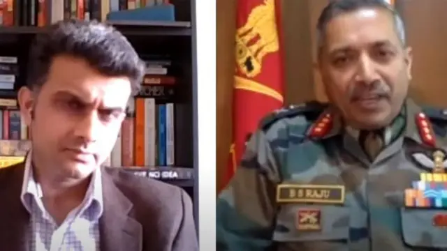 سرینگر میں تعینات انڈین آرمی کی 15 ویں کور کے کمانڈر میں لیفٹینٹ جنرل بی ایس راجو