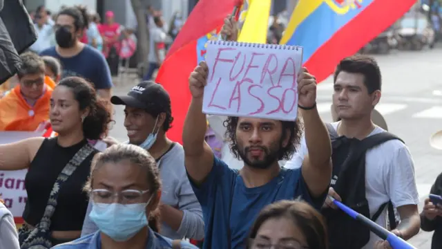 Protestas en Ecuador.