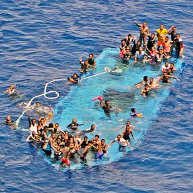 Naufragio frente a las costas de Libia.