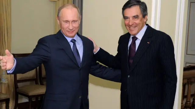 Владимир Путин и Франсуа Фийон