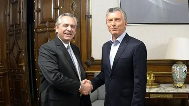 Alberto Fernández y Mauricio Macri, el día después de los comicios