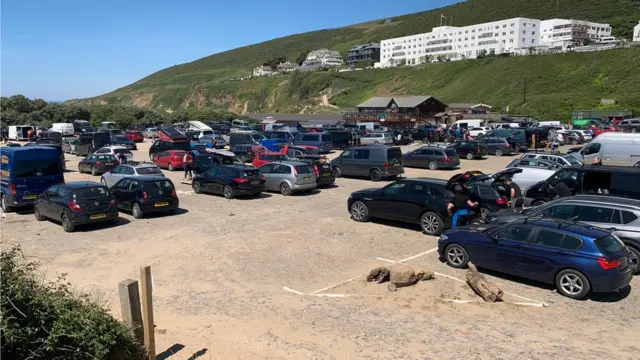 Saunton sands parking top