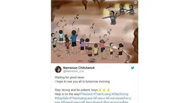 ဂူ ထဲ ပိတ်မိသူ, လွတ်မြောက်,ထိုင်းပြည်သူ, မျှော်လင့်နေဆဲ