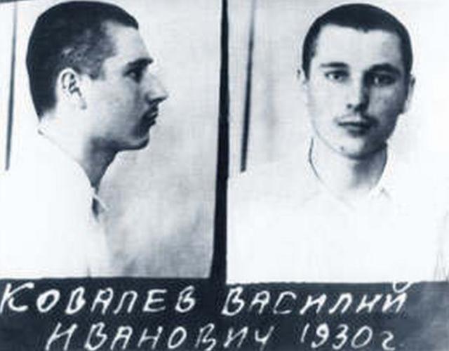 Soviet mugshot of Kovalyov