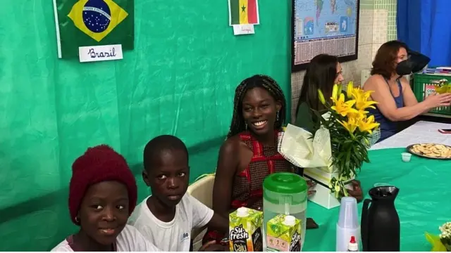 Fatou Ndiaye dans une école publique brésilienne