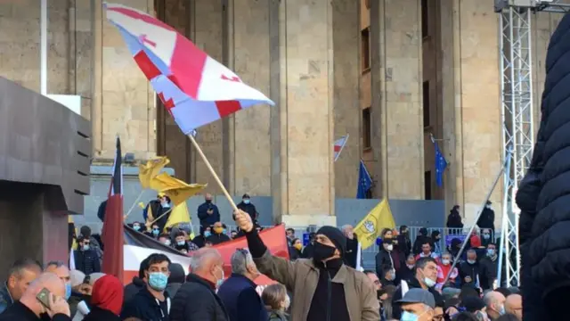 Митинг в Тбилиси 8 ноября 2020 года