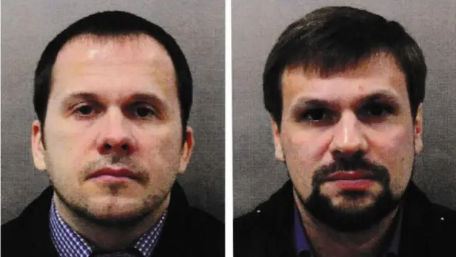 Подозреваемые в применении "Новичка" россияне Александр Петров и Руслан Боширов