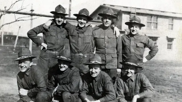 La mayor parte de los soldados estadounidenses procedían de Michigan y de Wisconsin.