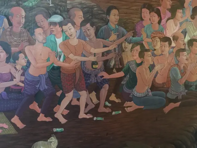 จิตรกรรมฝาผนังภายในอุโบสถ