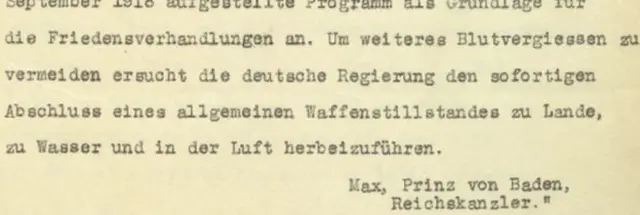 முதலாம் உலகப்போரை முடிவுக்கு கொண்டுவந்த கடிதங்கள்