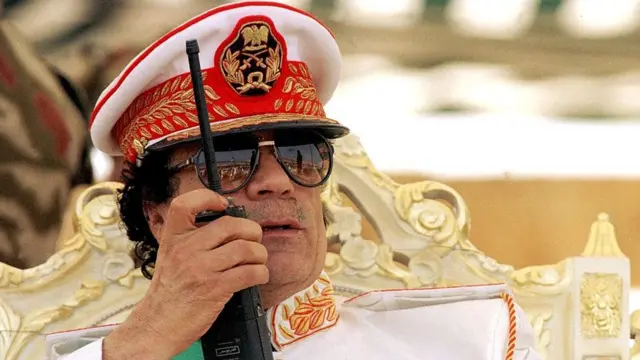 লিবিয়ার নেতা মুয়াম্মার গাদ্দাফি