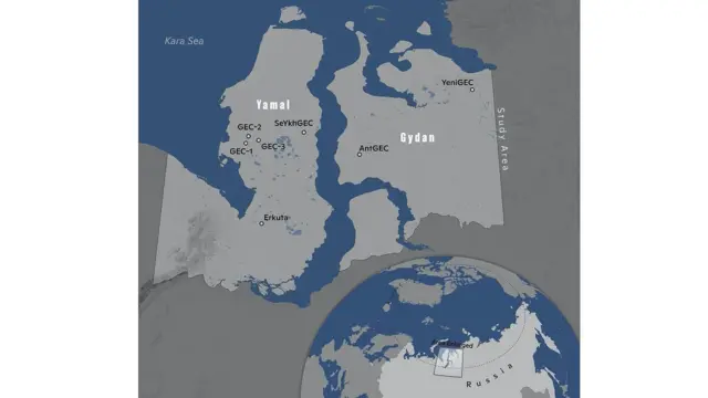 Кратери у вічній мерзлоті