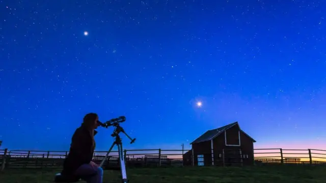 Venus and Jupiter