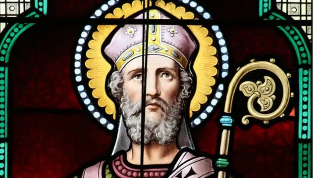 Ансельм Кентерберийский, витраж XIX века