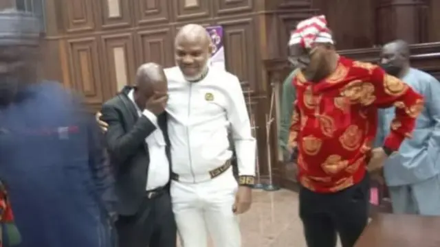 Nnamdi Kanu trial today: Biafra activist case Adjournment for Justice Binta Nyako FEDERAL HIGH COURT Abuja - Key things wey happun on April 8