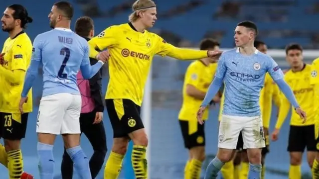 Haaland ya tattauna da Foden a karshen wasansu