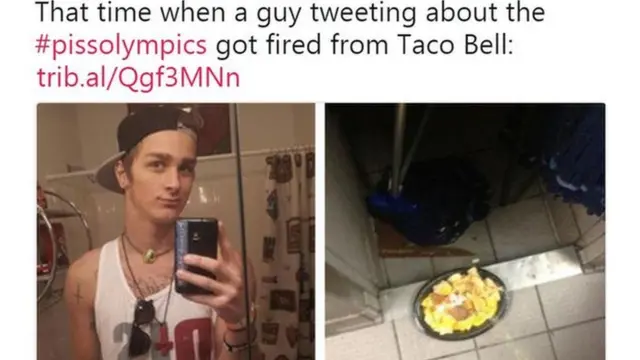 Cameron Jankowski di "piss Olympics" contest for twitter but lost im job.