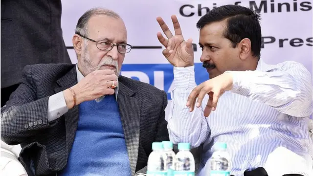 ఎల్జీ అనిల్ బైజల్‌తో సీఎం కేజ్రివాల్