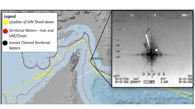 نقشه پرواز پهپاد به روایت پنتاگون