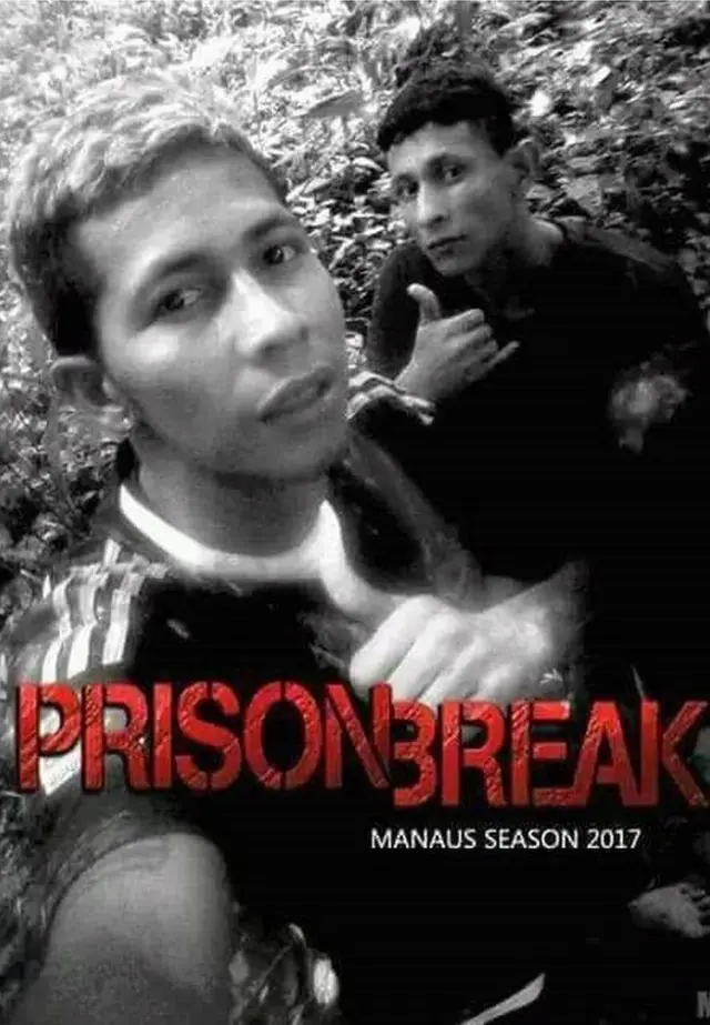 Brayan Bremerin çəkdiyi şəkil "Həbsxanadan qaçış" (Prison Break) televiziya seriayalının afişasına bənzədilib