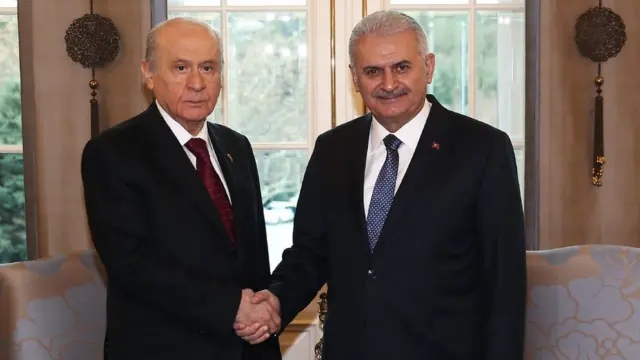 MHP lideri Devlet Bahçeli ve Başbakan Binali Yıldırım
