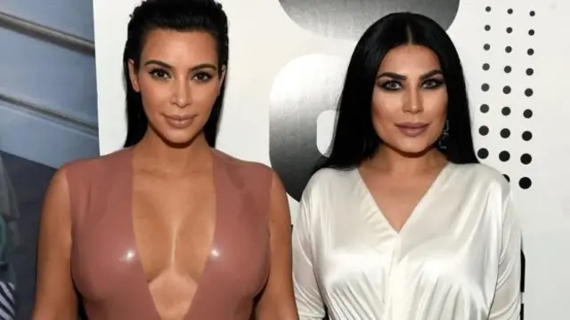 இன்னொரு நட்சத்திரம் கிம் கர்தாஷியன்ஸுடன் அர்யானா சயீத் (வலது)