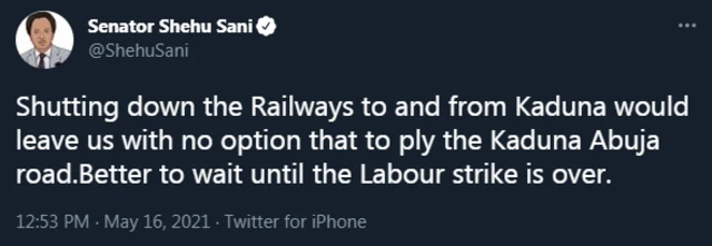 "Kaduna State NLC strike update": [Labour union strike to shut down Kaduna]