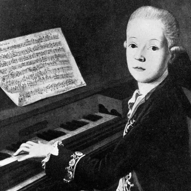 Mozart en su infancia, retrato