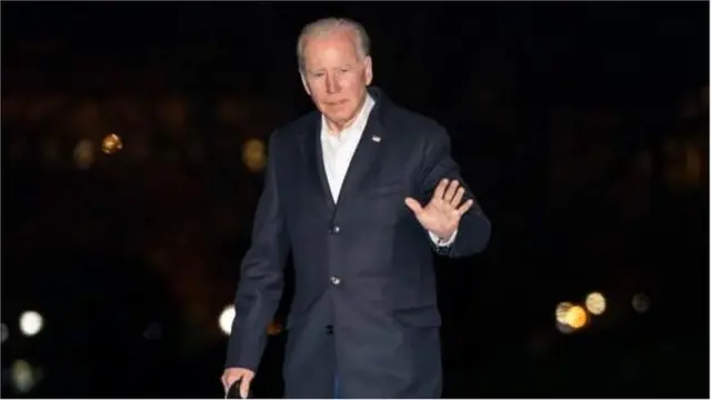 美國總統拜登在與北約領導人會晤後抵達白宮