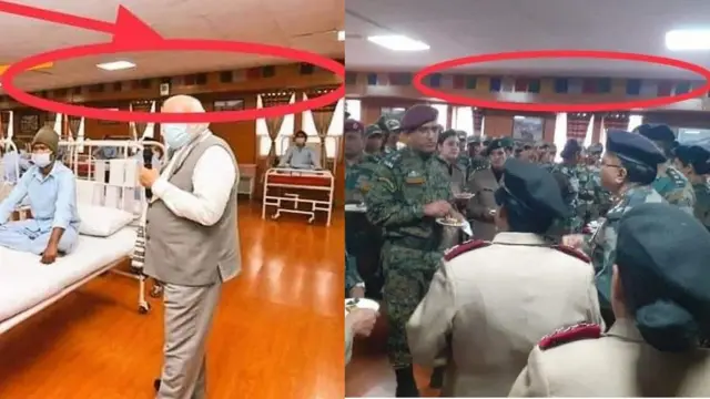 மோதி பார்வையிட்ட மருத்துவமனை - சமூக ஊடகங்களில் பரவும் புகைப்படம் - என்ன சொல்கிறது இந்திய ராணுவம்?
