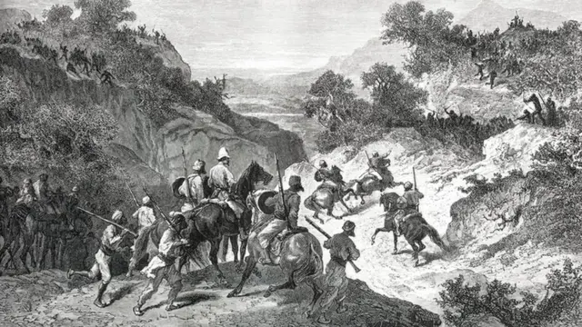 ભીલો અને અંગ્રેજોના સંઘર્ષની પ્રતીકાત્મક તસવીર